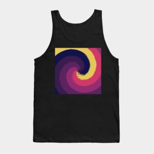 Swirl Of Sun Set Colors Pattern Tank Top